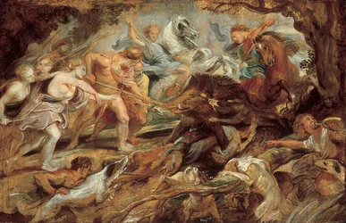 Meleager und Atalanta und die Jagd auf den kalydonischen Eber, Studie (Norton Simon Museum)